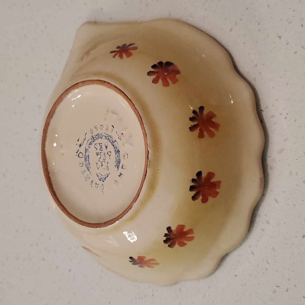 Italy ARS Hand Painted Fish Pottery Bowl - Picture 6 of 8